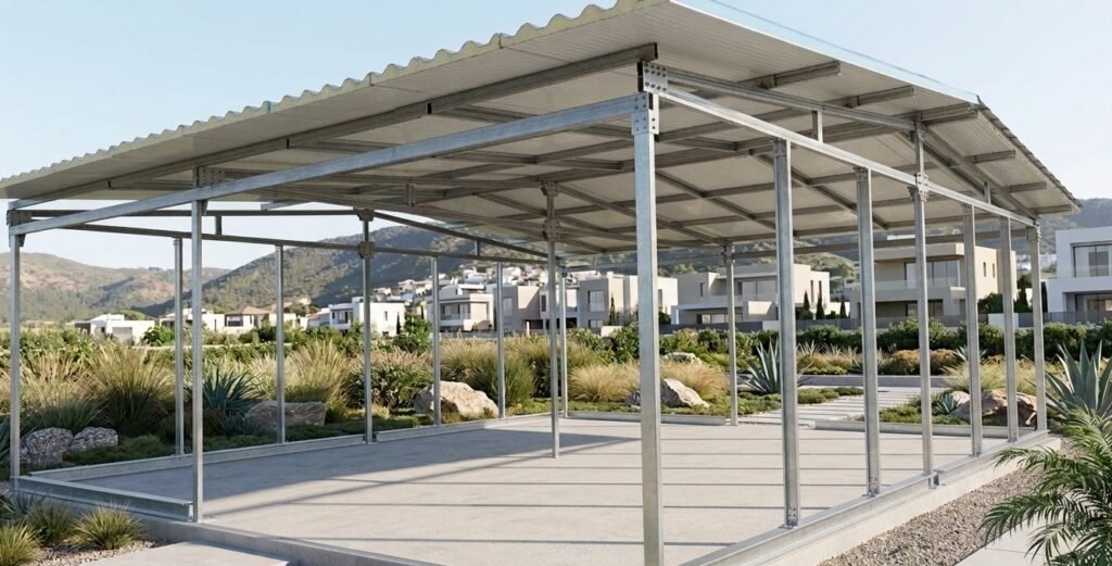 estrcutura vivienda panel sandwich barata con montaje incluido